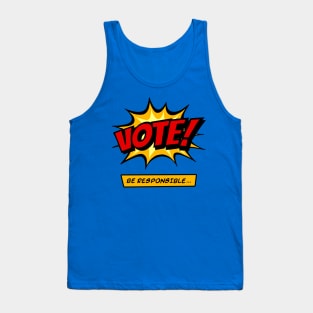 Vote - Comic style Tank Top